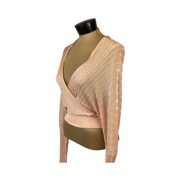 Free People Pluto Wrap Sweater In Rose Wine Combo Size XS Style #OB1191065 - Picture 7 of 16